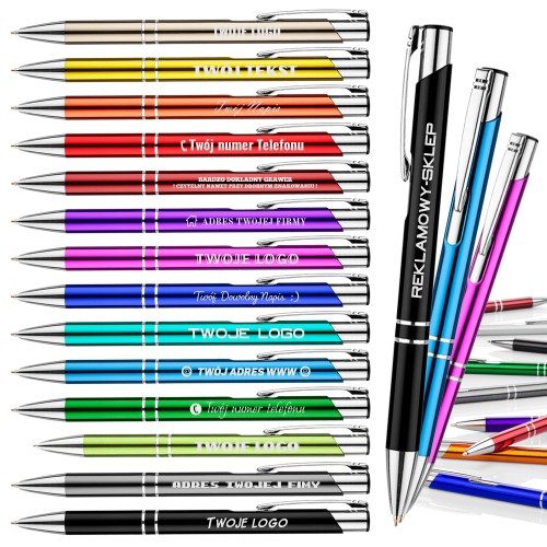 Długopisy reklamowe z grawerem - gadżety reklamowe - 1000 szt
