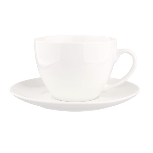 BELLA FILIŻANKA 200ML/SPODEK 15CM PORCELANA KREMOWA