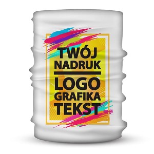 Komin, bandana z nadrukiem