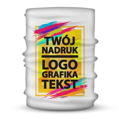 Komin, bandana z nadrukiem